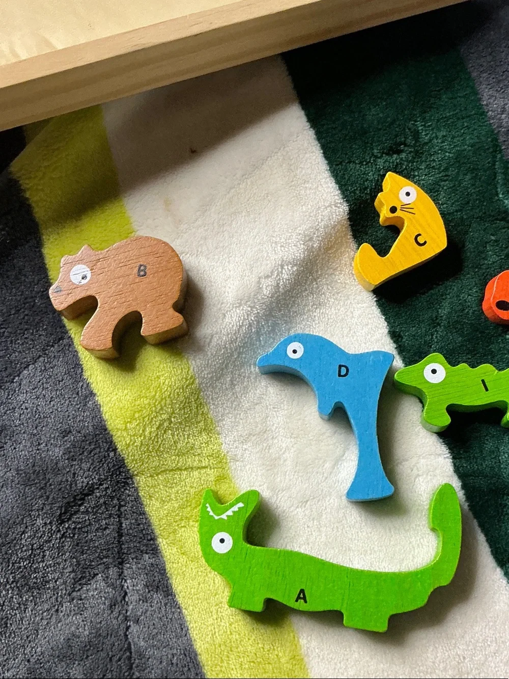 Multicolor Wooden Animal Stacking Puzzle - Kids Learning Toy